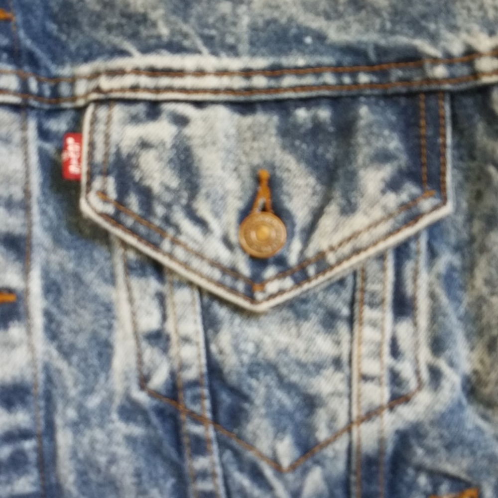 Levi's Vtg acid wash vintage jean jacket - Picture 4 of 8